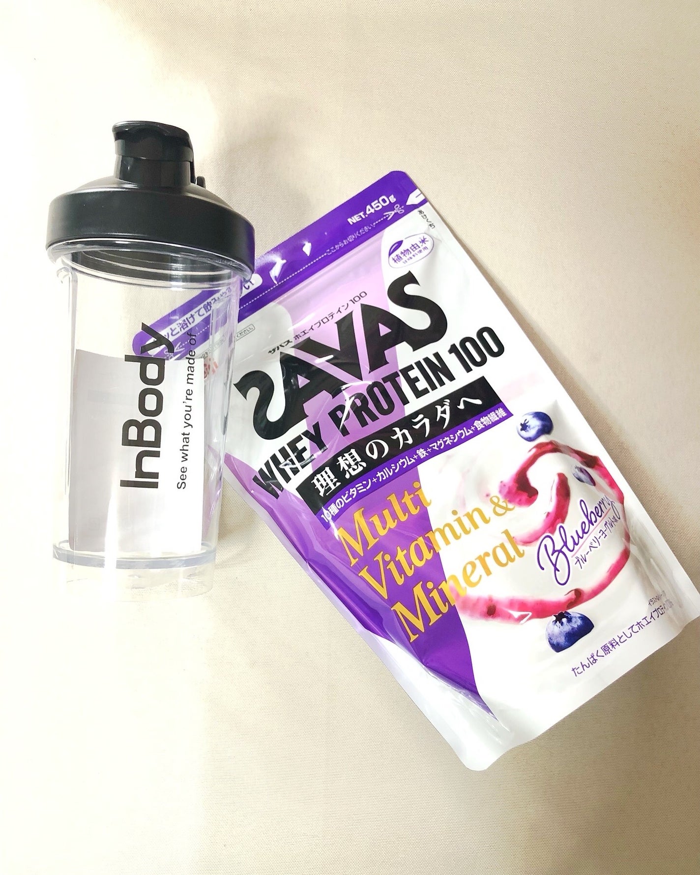 chicca 特殊メイクさんの偏愛美容 on LIPS 「このプロテイン当たり🎯🙌🏻tasty☺️#増量期の今は#筋トレ..」(1枚目)