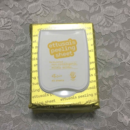 ettusais ふきとりピーリングシートNのクチコミ「ettusais ふきとりピーリングシート🍋
PLAZAで918円
朝はふき取り洗顔派なので.....」(2枚目)