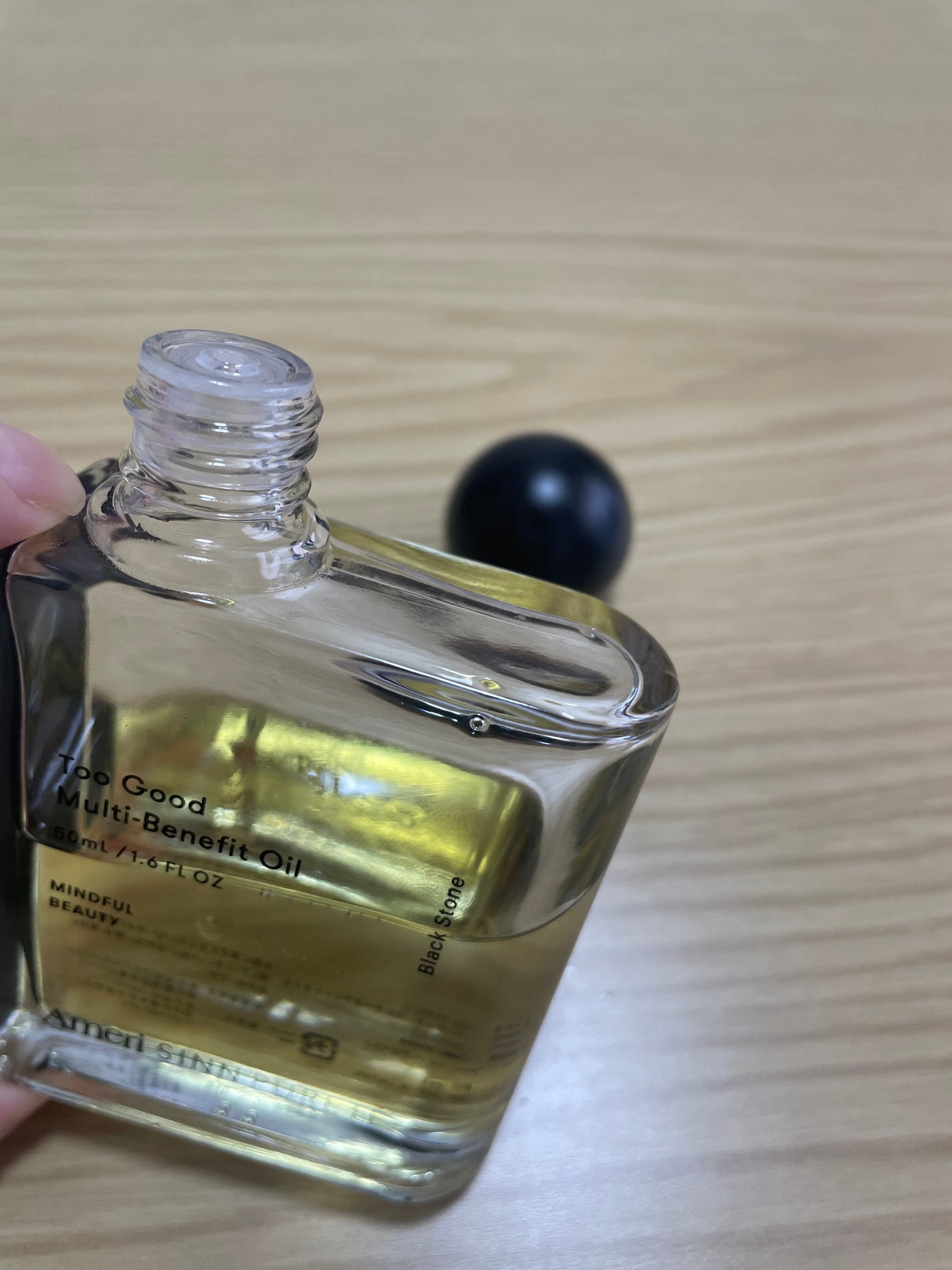 トゥーグッド マルチベネフィットオイル BLACK STONE/SINN PURETÉ/ヘアオイルを使ったクチコミ(2枚目)