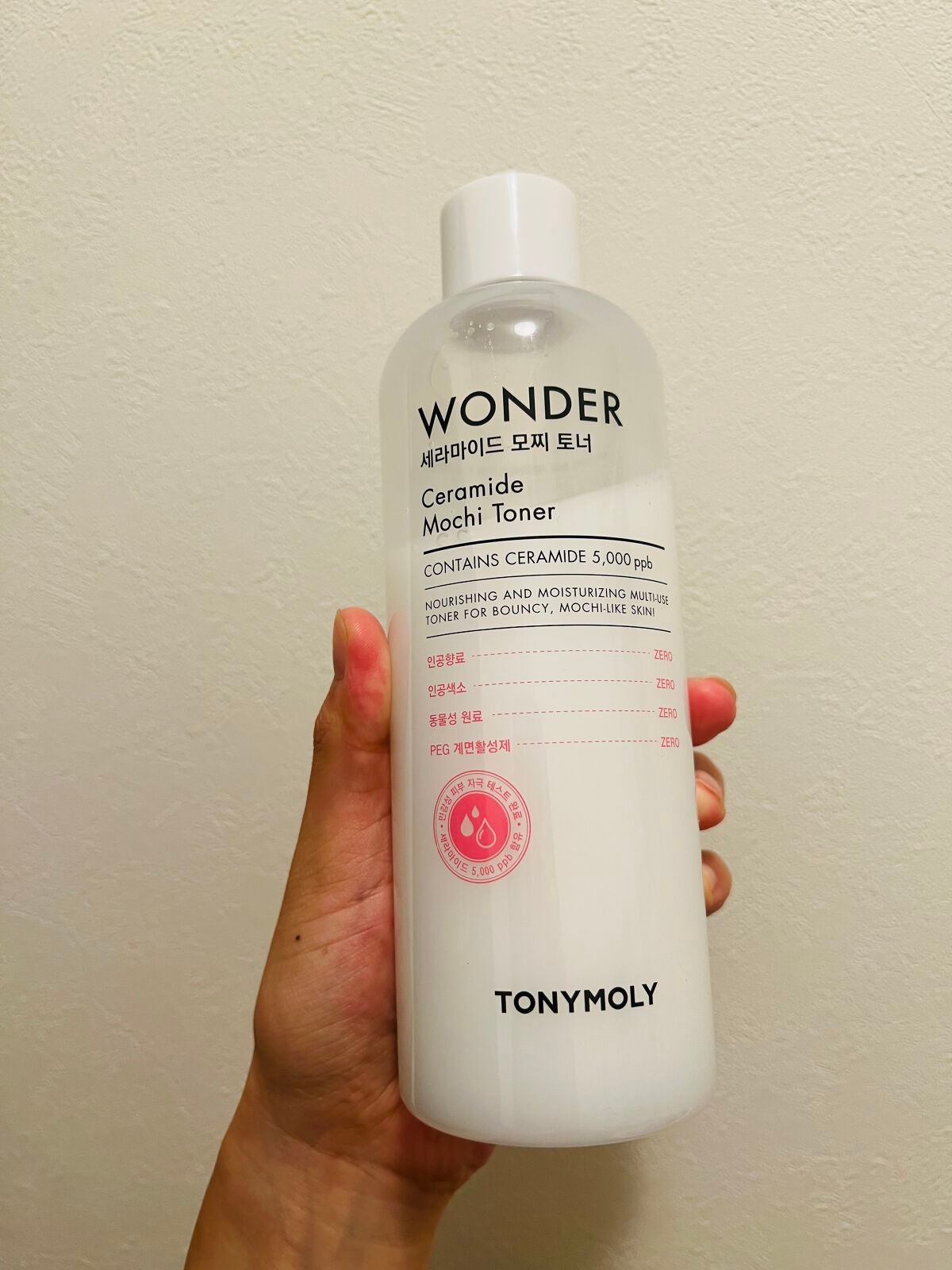 Wonder Ceramide Mochi Toner(トニーモリーワンダーCモチトナー)/TONYMOLY/化粧水を使ったクチコミ(1枚目)