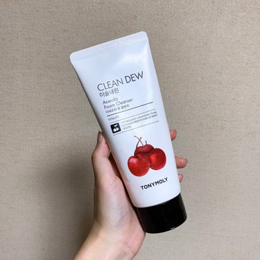 TONYMOLY クリーン デュー フォーム クレンザーのクチコミ「🌈TONY MOLY/CLEAN DEW🌈

Acerola Foam Cleanser

洗.....」（1枚目）