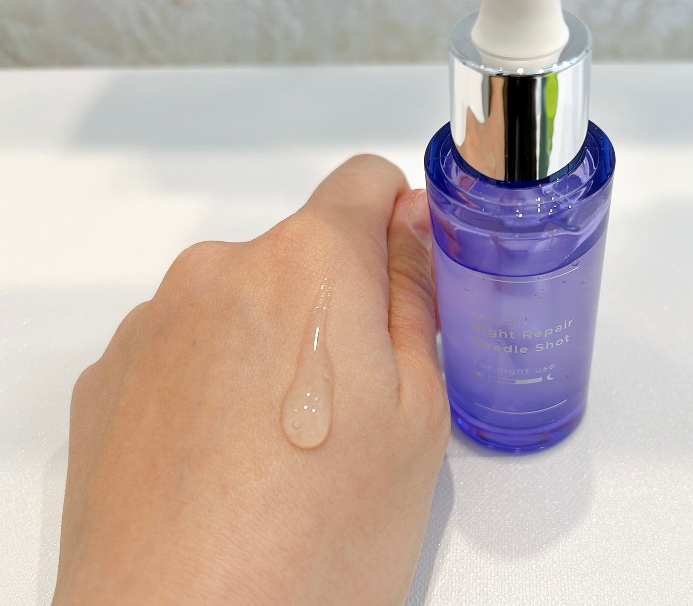 ナイトリペアニードルショット/HARILOGY/美容液を使ったクチコミ(3枚目)