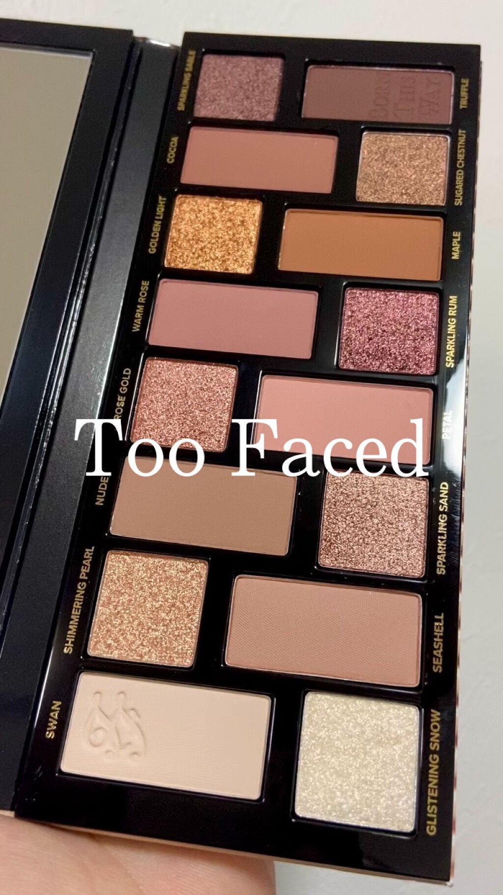 ボーン ディス ウェイ ザ ナチュラル ヌード アイシャドウ パレット/Too Faced/アイシャドウパレットを使ったクチコミ(1枚目)