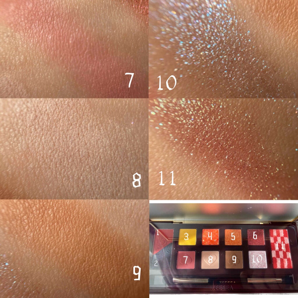 アリスドリームランドシリーズ 12色アイシャドウパレット(ZEESEA×大英博物館)/ZEESEA/アイシャドウパレットを使ったクチコミ(3枚目)