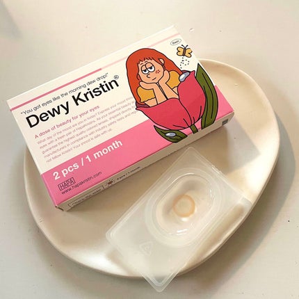 Dewy Kristin Monthly - ブラウン/Hapa kristin/カラーコンタクトレンズを使ったクチコミ(3枚目)