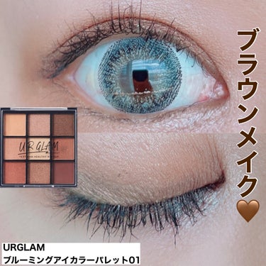 UR GLAM　BLOOMING EYE COLOR PALETTE/U R GLAM/アイシャドウパレットを使ったクチコミ（1枚目）