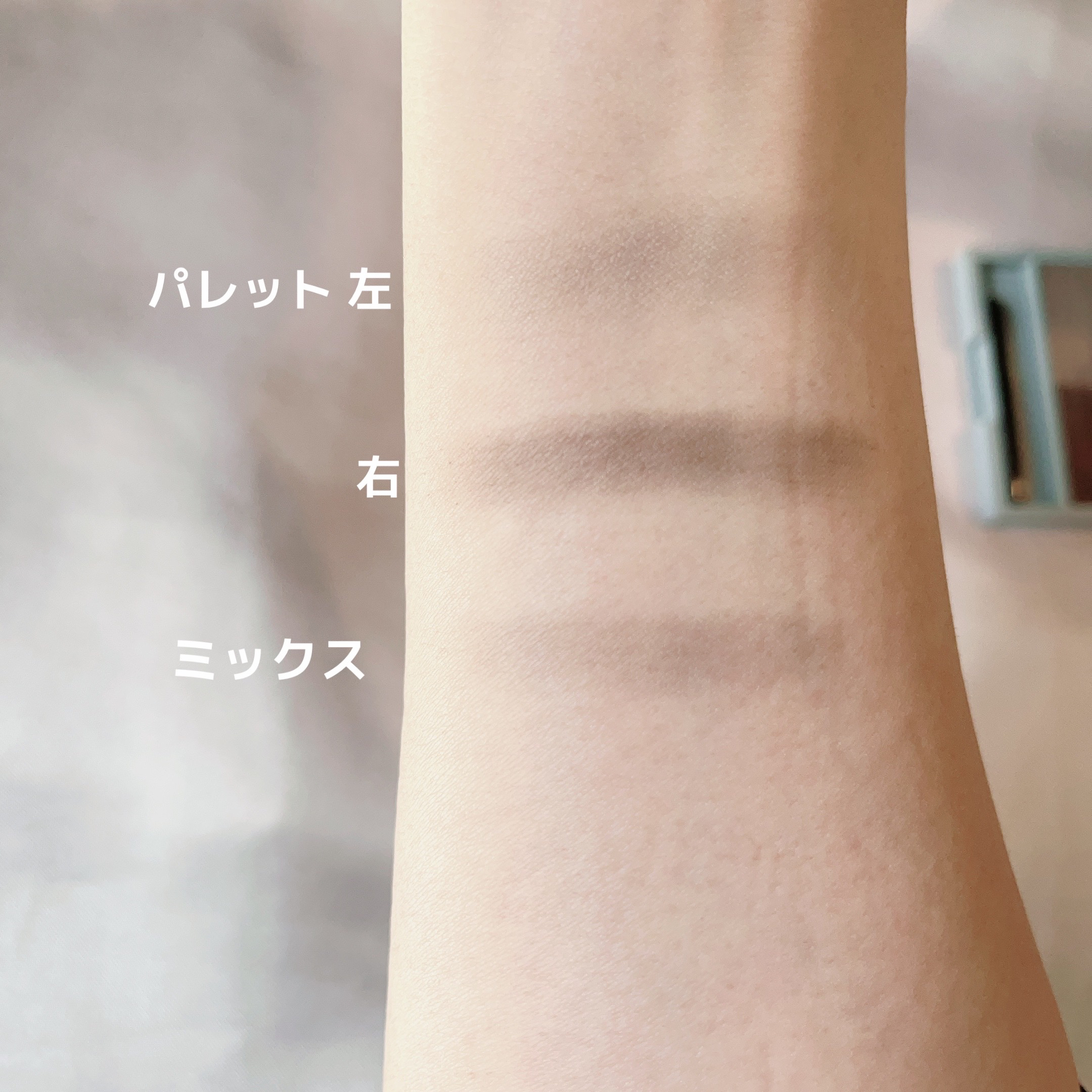 &. パレット眉パウダー/DAISO/パウダーアイブロウを使ったクチコミ（3枚目）