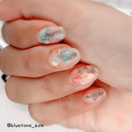 ノンサンディング トップジェル/by Nail Labo/ジェルネイルを使ったクチコミ(5枚目)