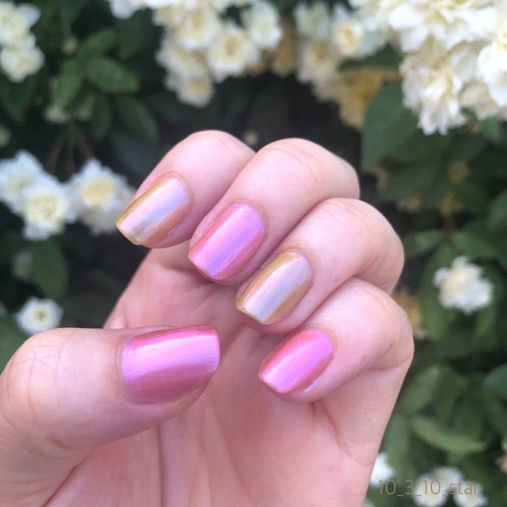 ネイルホリック リミテッドカラー Sea Shell OR270/ネイルホリック/マニキュアを使ったクチコミ（3枚目）