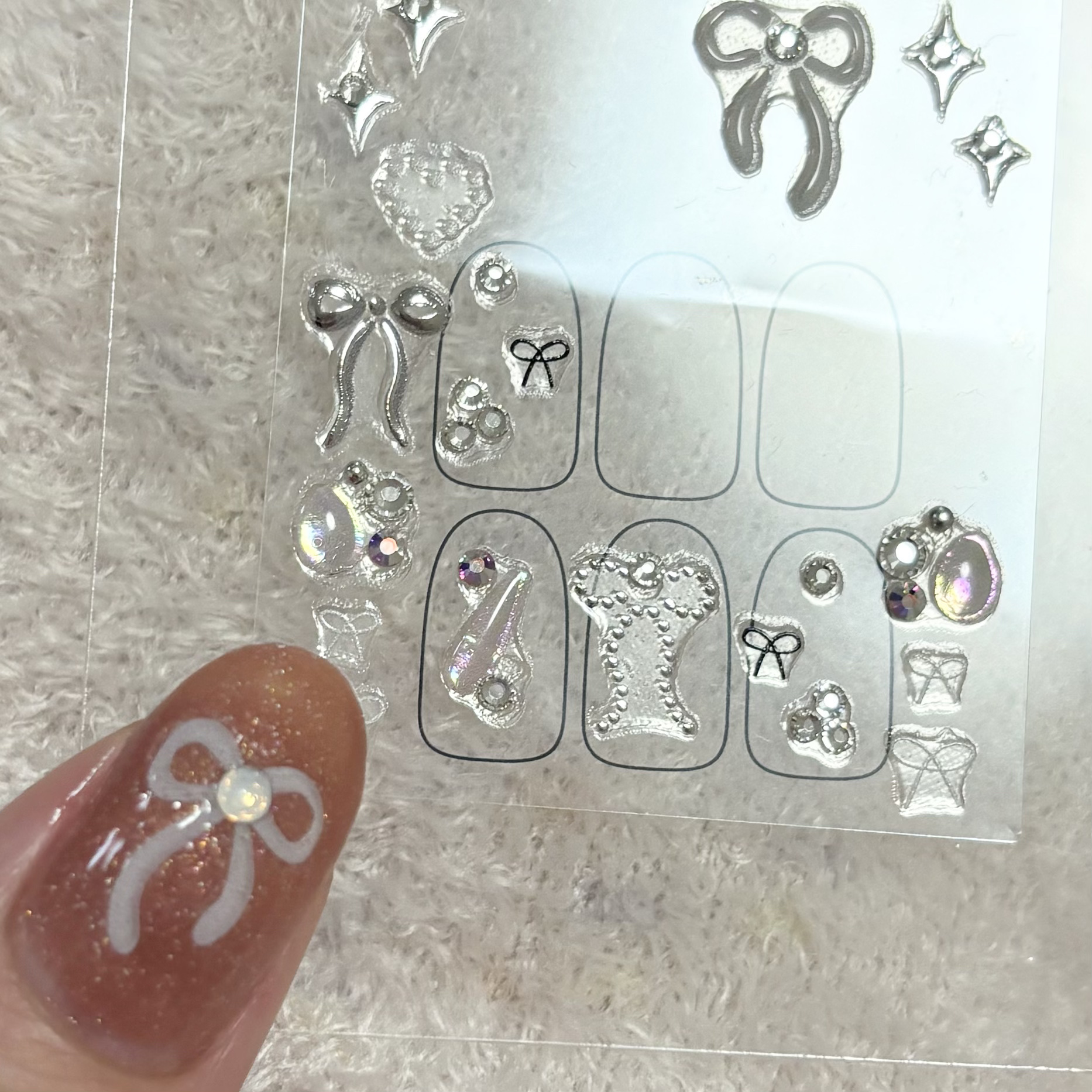 LAMUSE　ラミューズ　ネイルシール LMS-02/ビー・エヌ/ネイルシールを使ったクチコミ（2枚目）