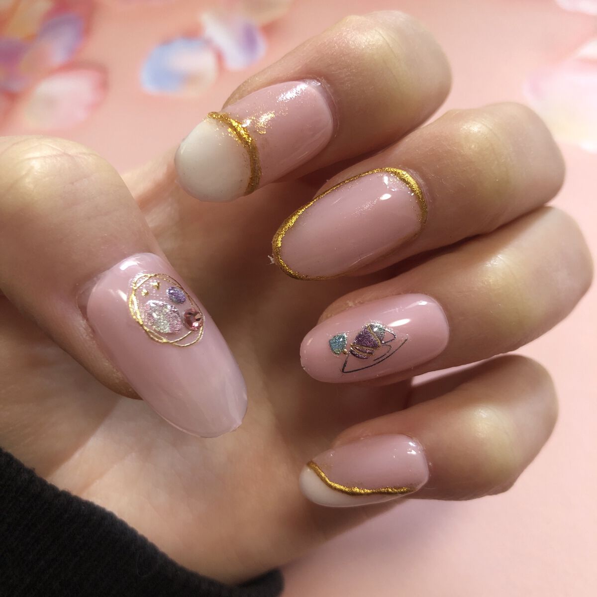 ウィークリージェル NE-76 White Clouds/HOMEI/ジェルネイルを使ったクチコミ（2枚目）