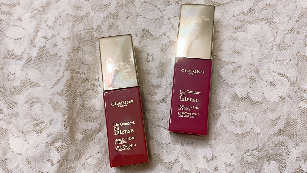 コンフォート リップオイル インテンス 02 インテンス プラム(限定カラー)/CLARINS/リップグロスを使ったクチコミ（1枚目）
