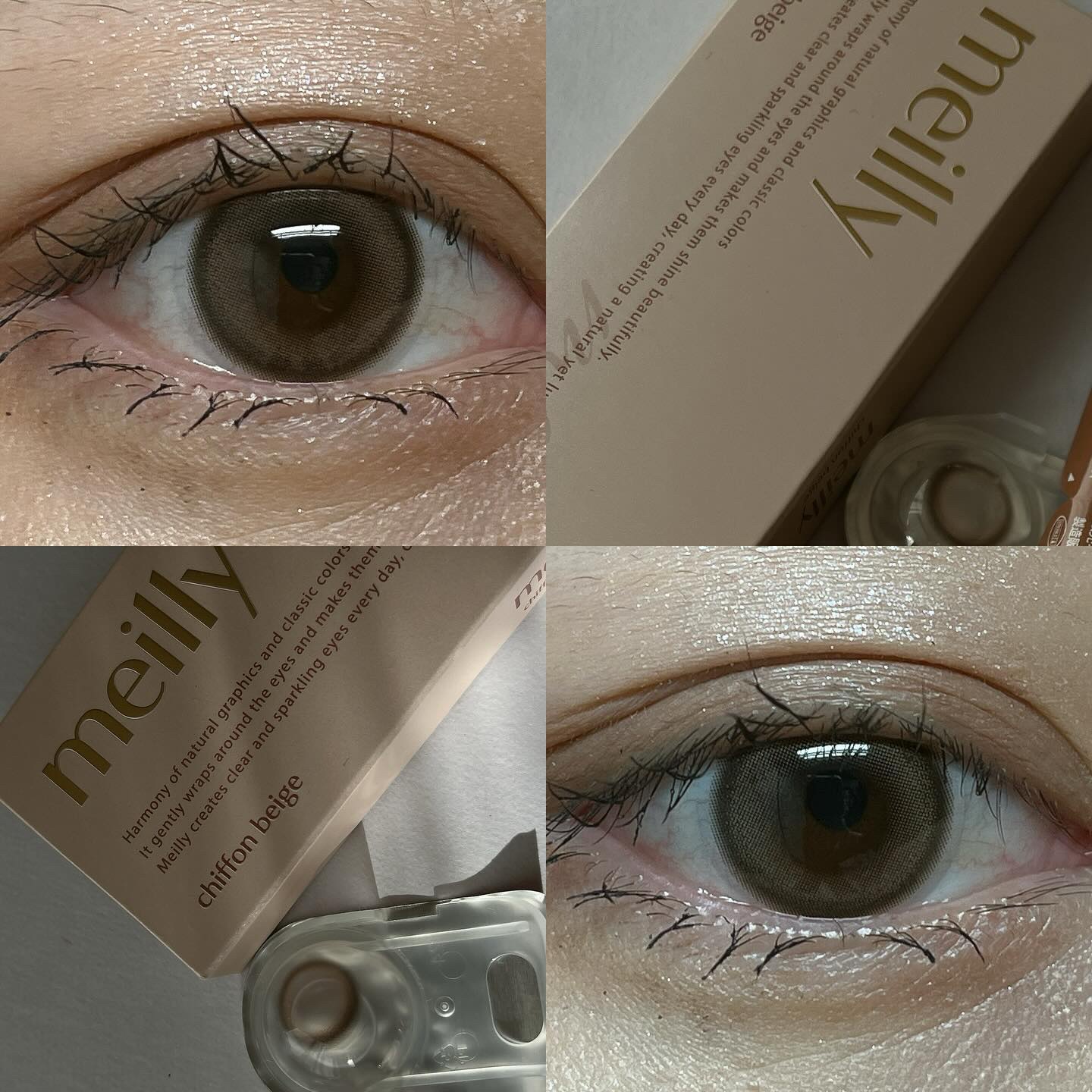 chiffon/meilly/ワンデー（１DAY）カラコンを使ったクチコミ（2枚目）