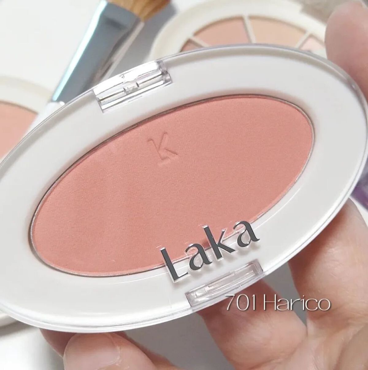 ラブシルクブラッシュ 701 ハリコ/Laka/パウダーチークを使ったクチコミ（2枚目）