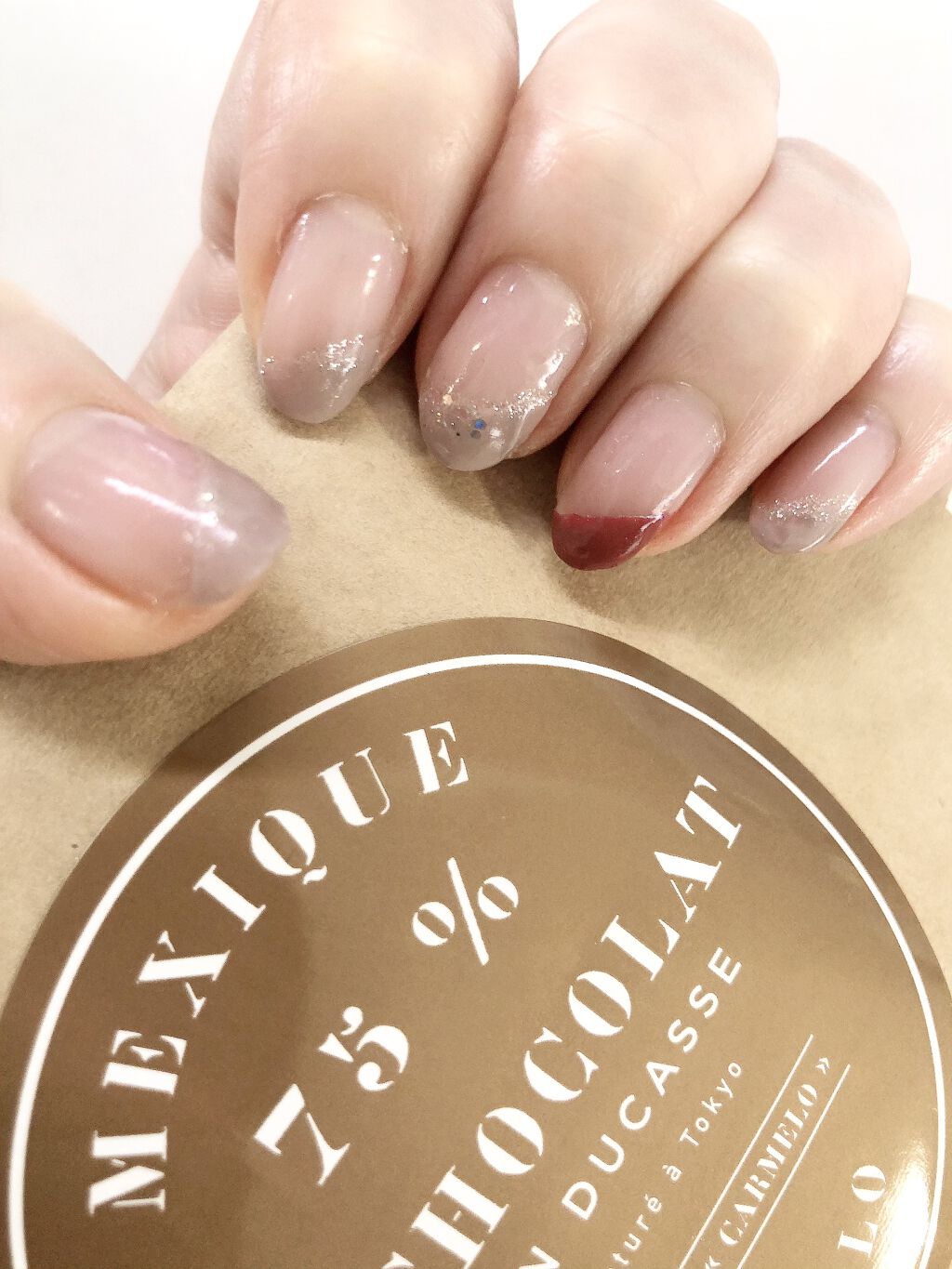 カラーオンベースコート/デュカート/オールインワンネイルを使ったクチコミ（1枚目）