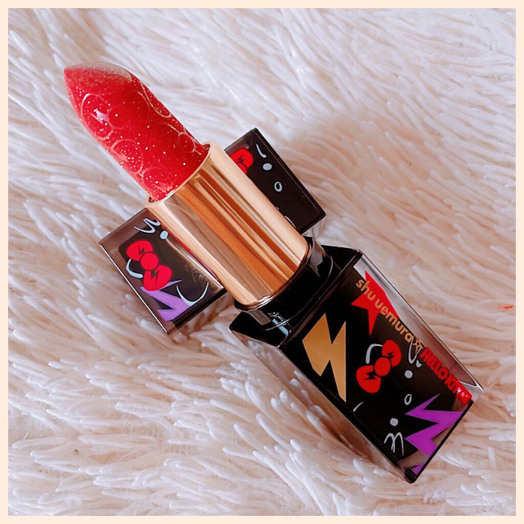 ルージュ アンリミテッド ディスコ グリッツ ダズリングヌード/shu uemura/口紅を使ったクチコミ（2枚目）