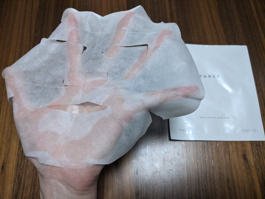 バランシング スパ シートマスク/THREE/シートマスク・パックを使ったクチコミ(3枚目)