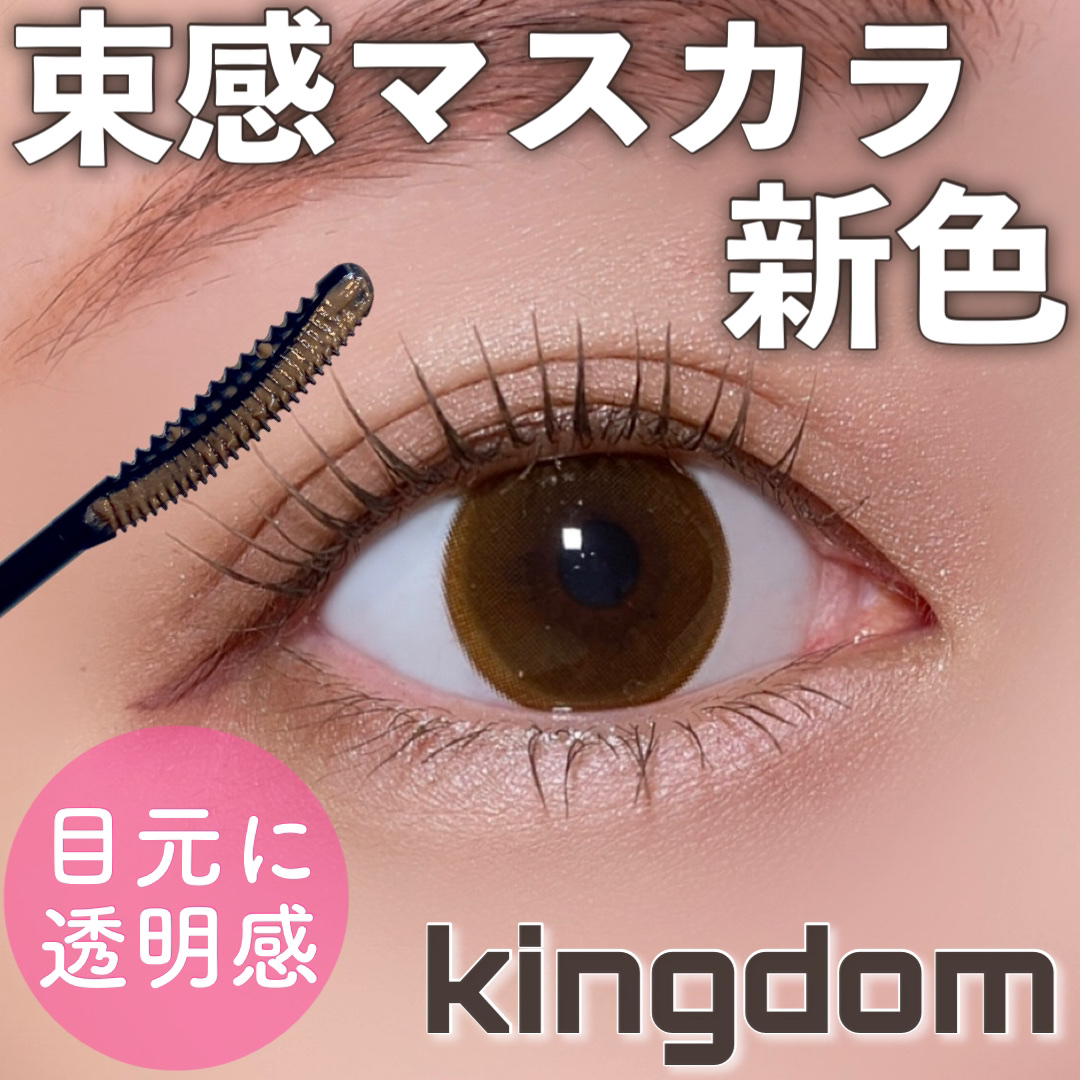 キングダム 束感カールマスカラ アッシュブラウン/キングダム/マスカラを使ったクチコミ（1枚目）