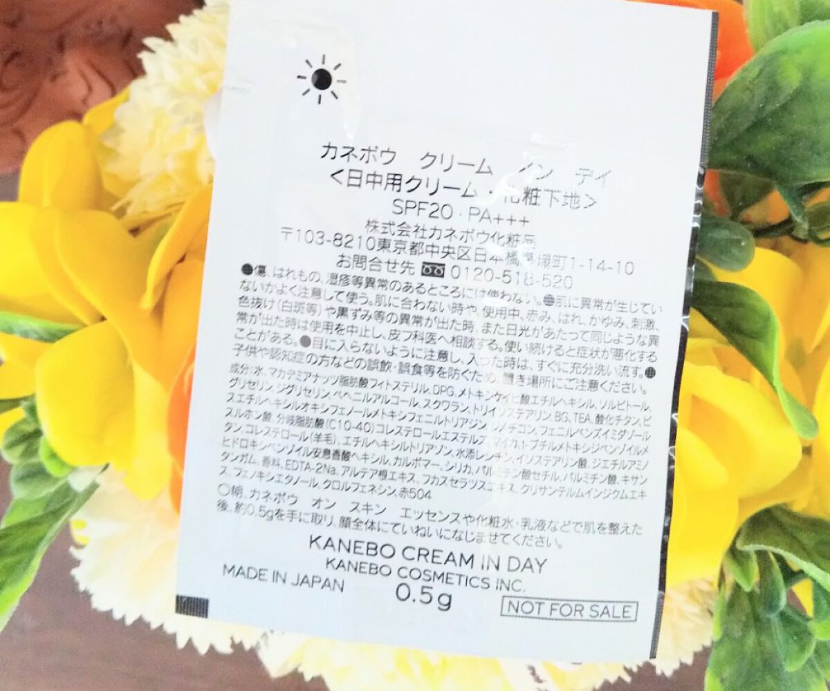クリーム イン デイ/KANEBO/フェイスクリームを使ったクチコミ(3枚目)