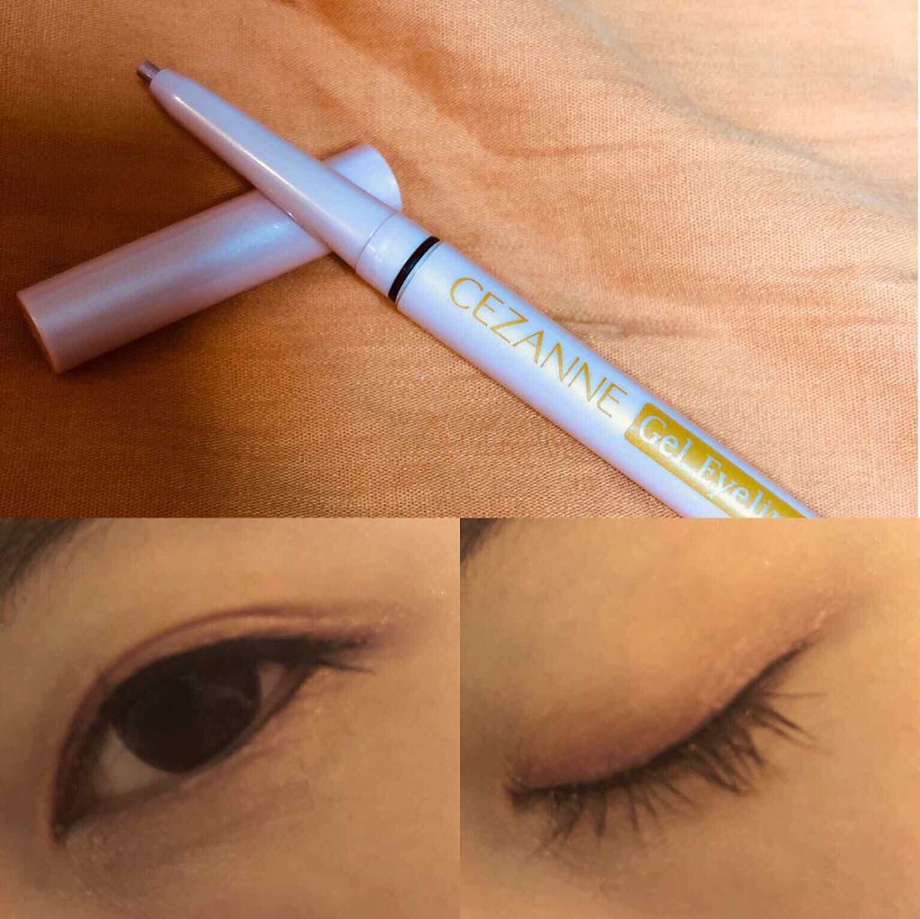 ジェルアイライナー/CEZANNE/ジェルアイライナーを使ったクチコミ（1枚目）