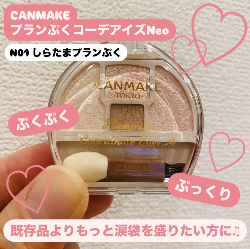 プランぷくコーデアイズNeo/キャンメイク/アイシャドウを使ったクチコミ（1枚目）