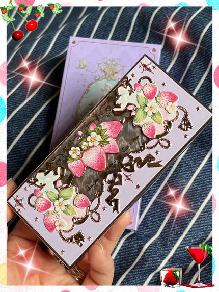 ストロベリーロココ アイシャドウパレット/FlowerKnows/アイシャドウパレットを使ったクチコミ(4枚目)