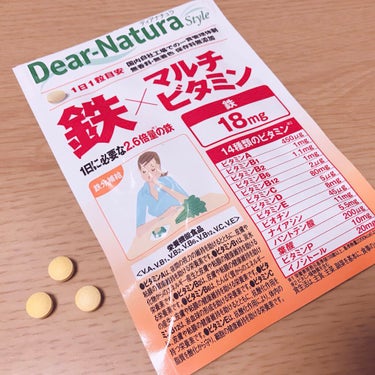 Dear-Natura Style 鉄×マルチビタミン 60粒/Dear-Natura (ディアナチュラ)/健康サプリメントを使ったクチコミ（1枚目）