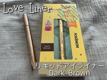 ˗ˏˋ  ラブライナー  ˎˊ˗

𖤐リキッドアイライナーR4
　ダークブラウン


私のだーいすきなアイライナー！！
もう何年これを使っとるか忘れるくらい
使い続けています⸜❤︎⸝
アイラインを描くの