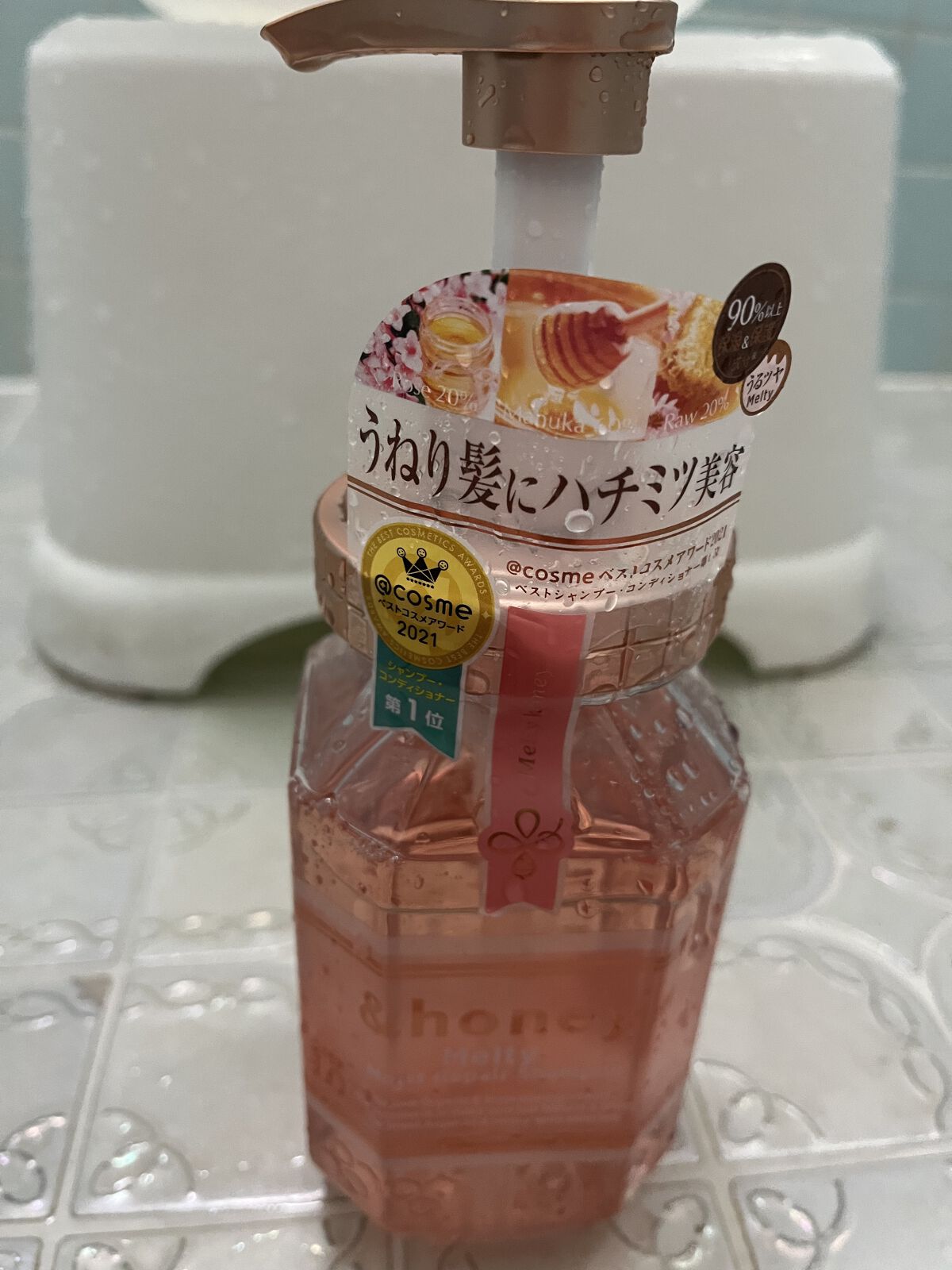 &honey Melty モイストリペア シャンプー1.0／モイストリペア ヘアトリートメント2.0 シャンプー本体440ml/&honey/市販シャンプーを使ったクチコミ（1枚目）