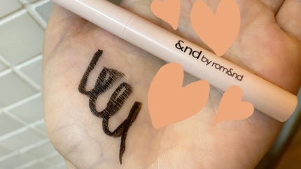 メロウドローアイライナー/&nd by rom&nd/リキッドアイライナーを使ったクチコミ(2枚目)