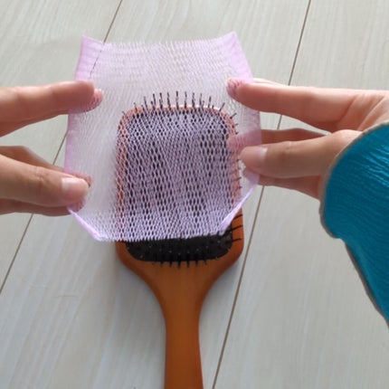 ブラシケアネット/DAISO/ヘアケアグッズを使ったクチコミ(4枚目)