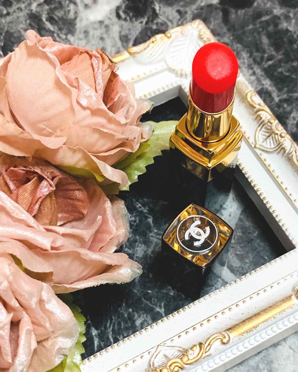 ルージュ ココ フラッシュ 91 ボエーム/CHANEL/口紅を使ったクチコミ（1枚目）