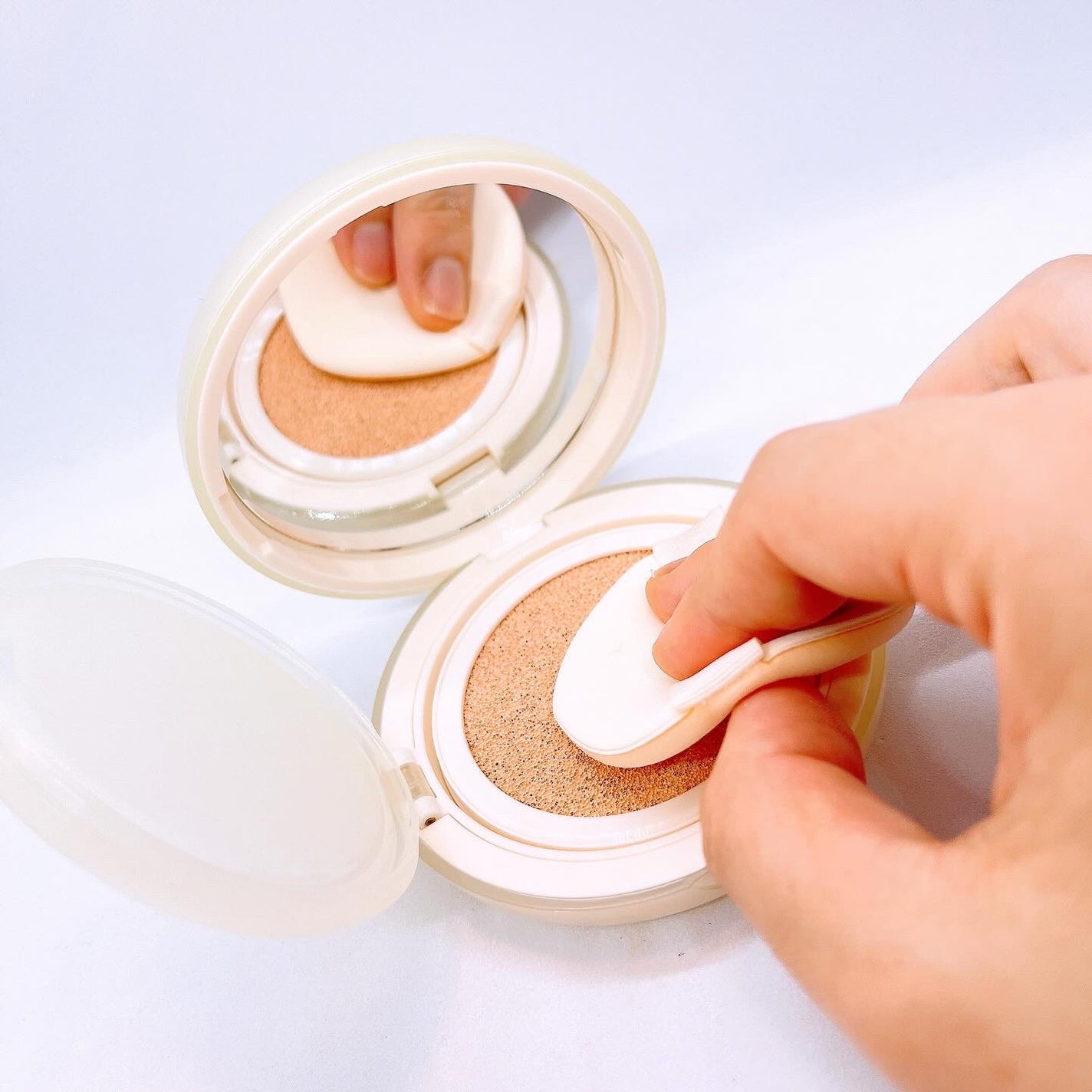 フィー クッションエッグフィットカバー/fwee/クッションファンデーションを使ったクチコミ(3枚目)