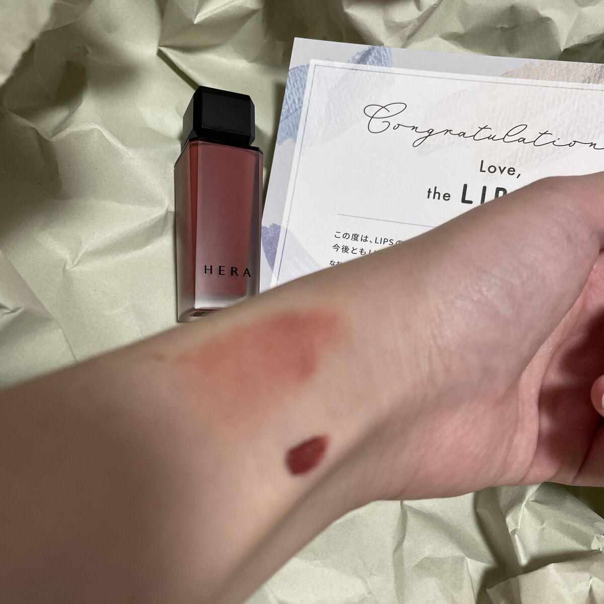センシュアルパウダーマットリキッド/HERA/口紅を使ったクチコミ（3枚目）