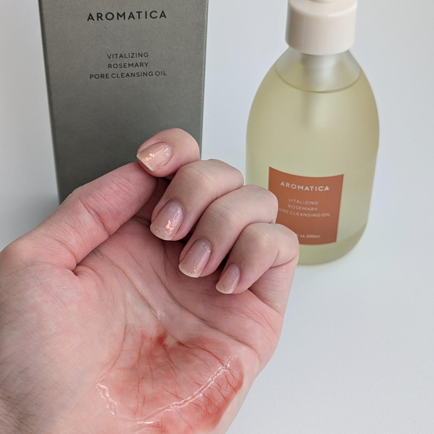 ローズマリークレンジングオイル/AROMATICA/オイルクレンジングを使ったクチコミ（3枚目）