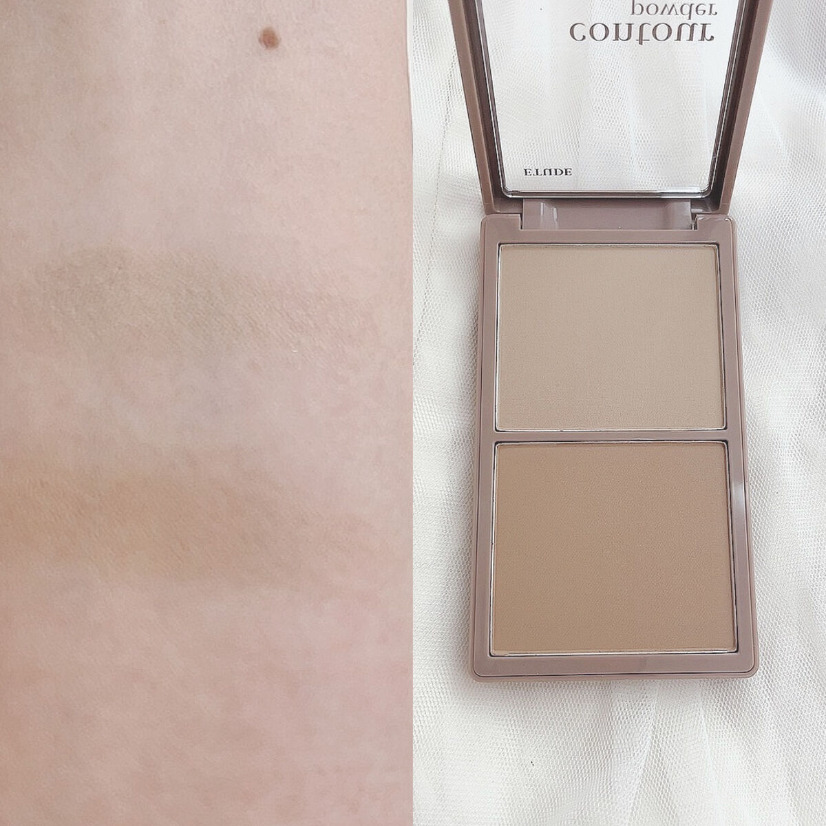 コントゥアパウダー/ETUDE/シェーディングを使ったクチコミ（2枚目）