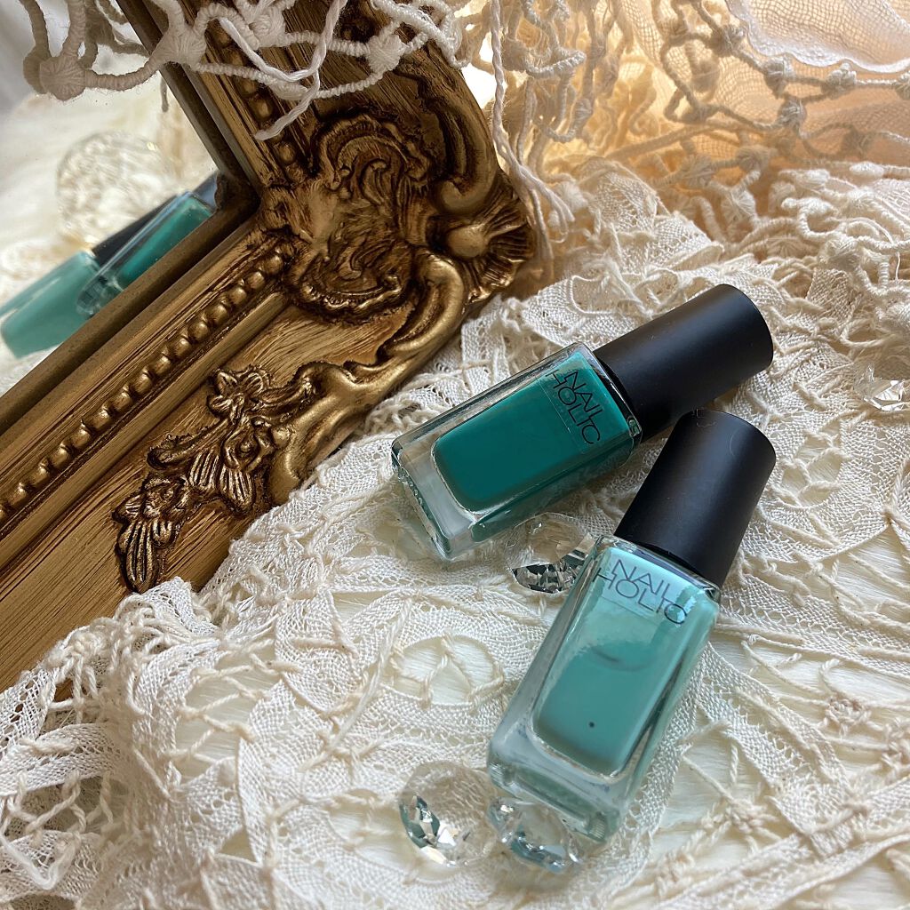 ネイルホリック Lagoon color GR714/ネイルホリック/マニキュアを使ったクチコミ（2枚目）