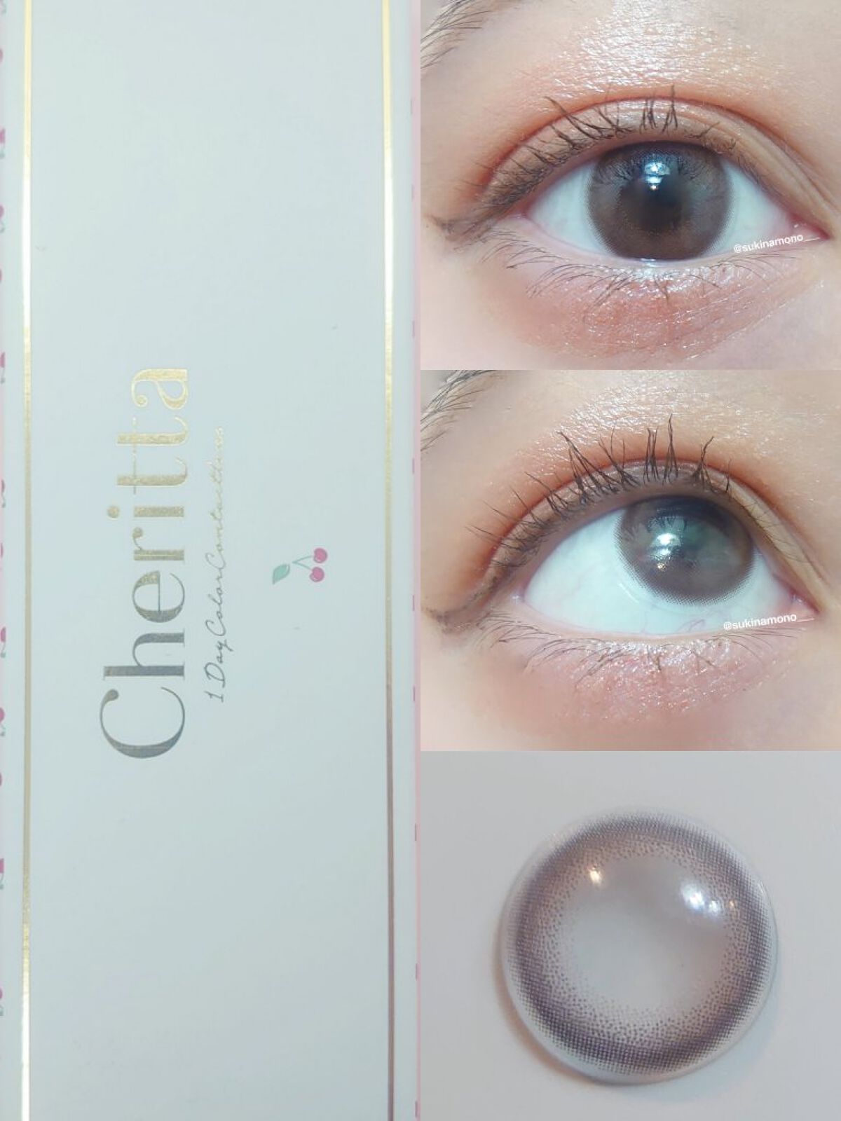 Cheritta 1day メロウロゼ(Mellow Rose)/Cheritta/ワンデー（１DAY）カラコンを使ったクチコミ（2枚目）