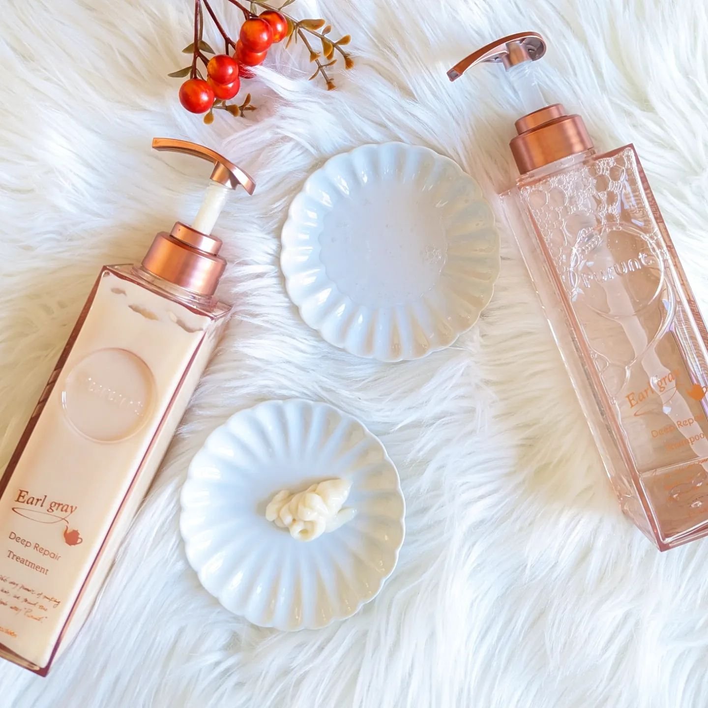 プルント ディープリペアペアセット アールグレイ N/Purunt./市販シャンプーを使ったクチコミ（3枚目）