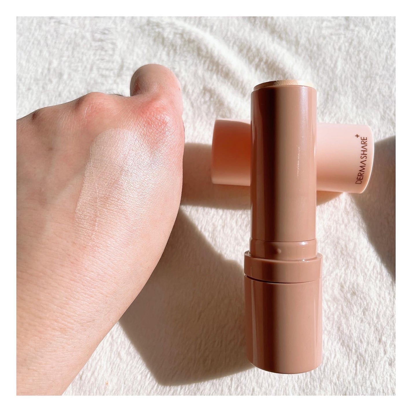 ヴィーガンナチュラルカバースティックファンデーション/DERMASHARE/その他ファンデーションを使ったクチコミ(5枚目)