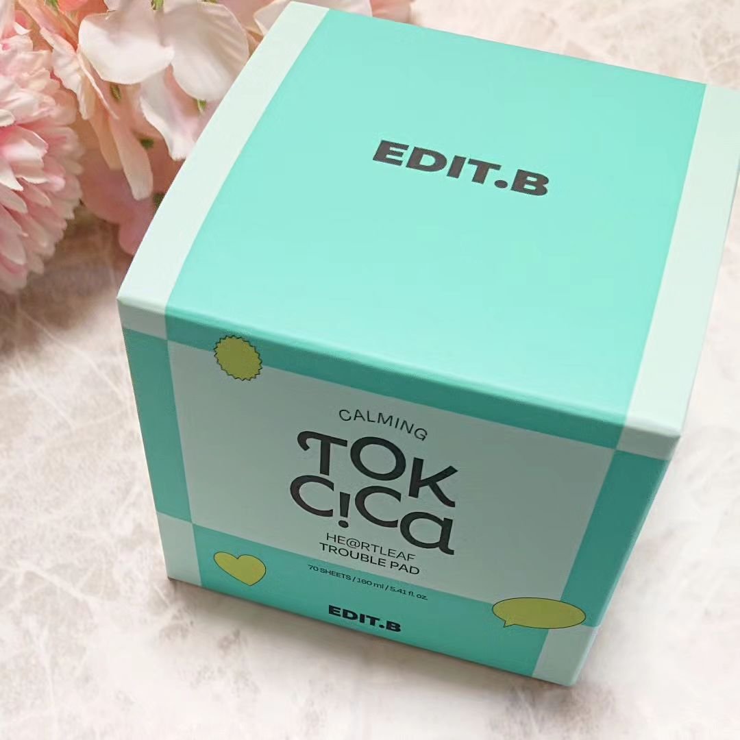 EDIT.B カーミングトックシカドクダミトラブルパッドのクチコミ「刺激を与えず、 肌を落ち着かせる・肌悩みの原因からスッと拭き取るパッドです。

鎮静効果も期待.....」（1枚目）