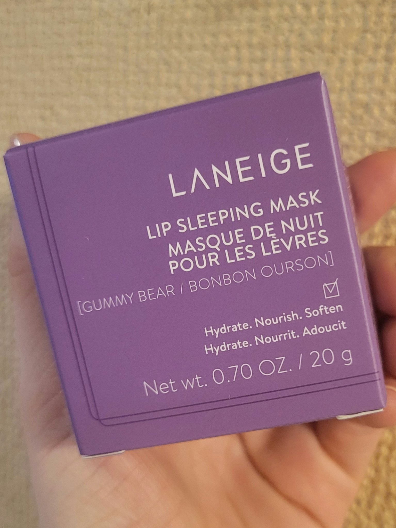 リップスリーピングマスク グミベア/LANEIGE/リップバームを使ったクチコミ（1枚目）