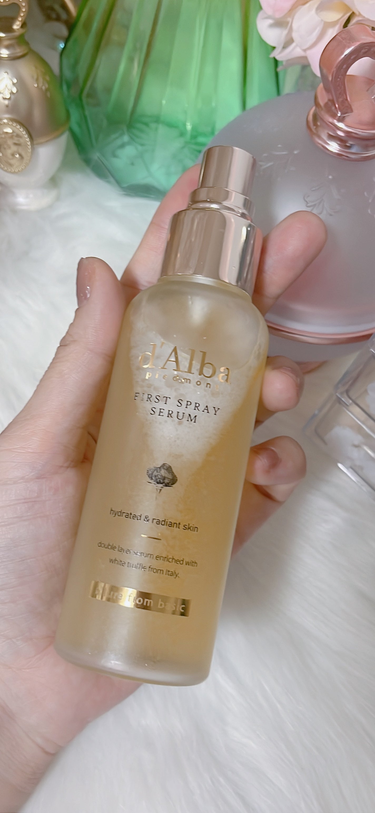 ダルバ ホワイトトリュフファーストスプレーセラム/ダルバ/ミスト状化粧水を使ったクチコミ(4枚目)