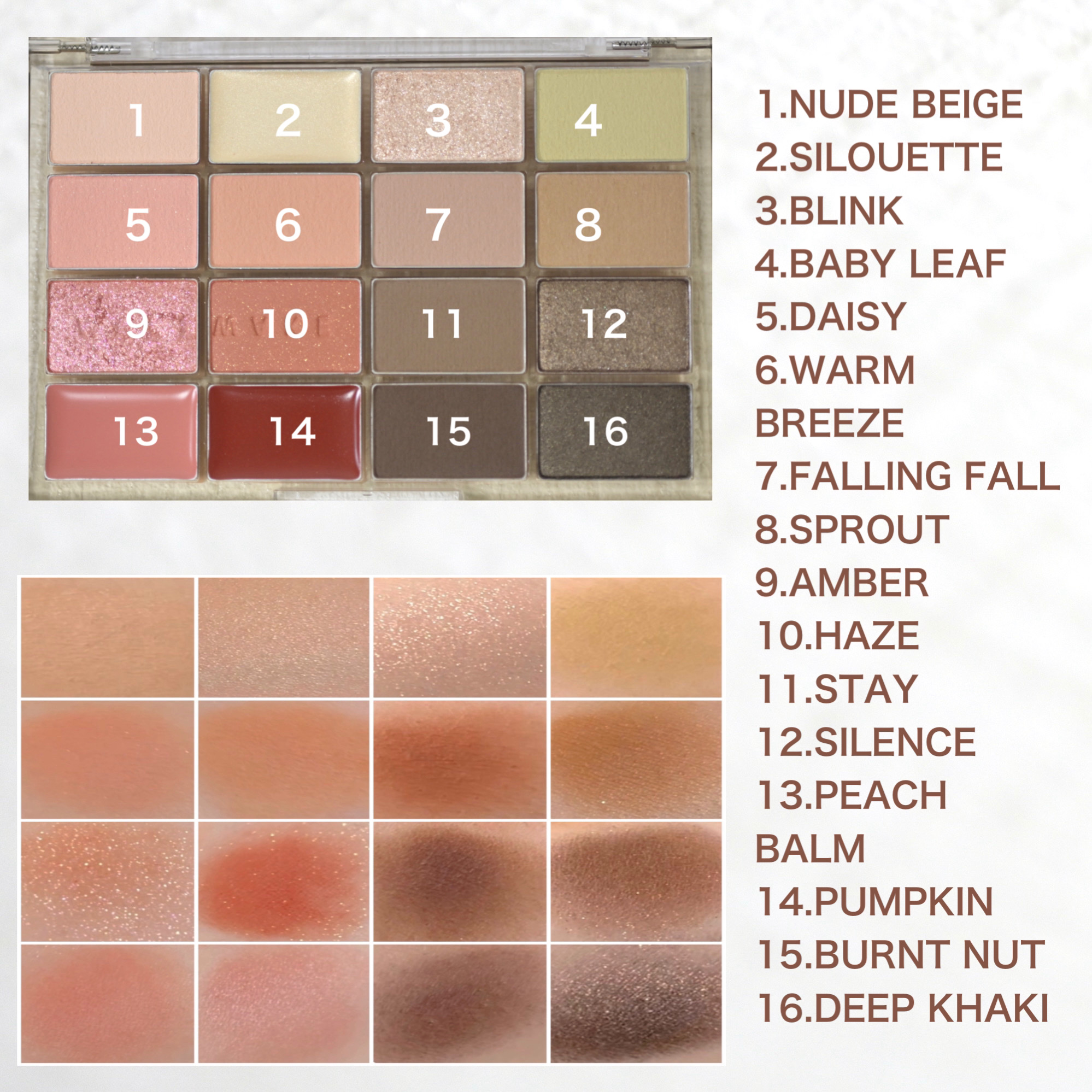 ソフトブラーリングアイパレット/wakemake/アイシャドウパレットを使ったクチコミ（3枚目）