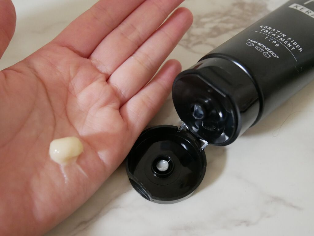 ハホニコ ケラプラス ファイバートリートメント/HAHONICO/洗い流すヘアトリートメントを使ったクチコミ（2枚目）