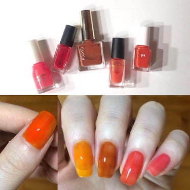 ネイルホリック Juicy color OR205/ネイルホリック/マニキュアを使ったクチコミ（2枚目）