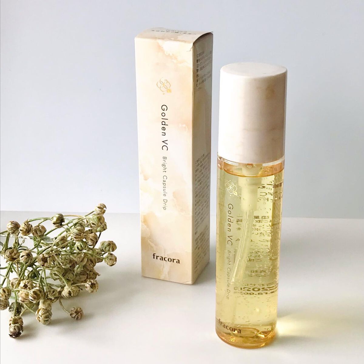 ゴールデンVC ブライト カプセルドリップ/fracora/化粧水を使ったクチコミ（2枚目）