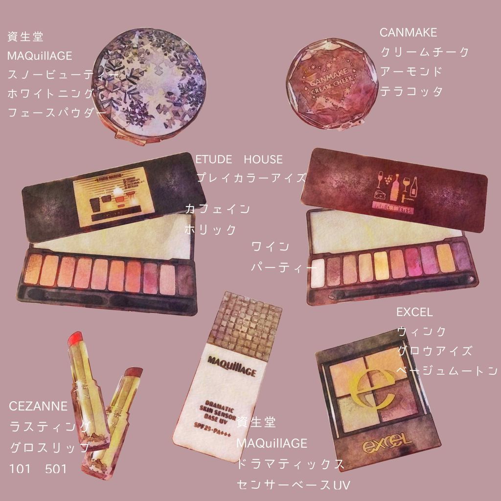 リアルクローズシャドウ/excel/アイシャドウパレットを使ったクチコミ（2枚目）