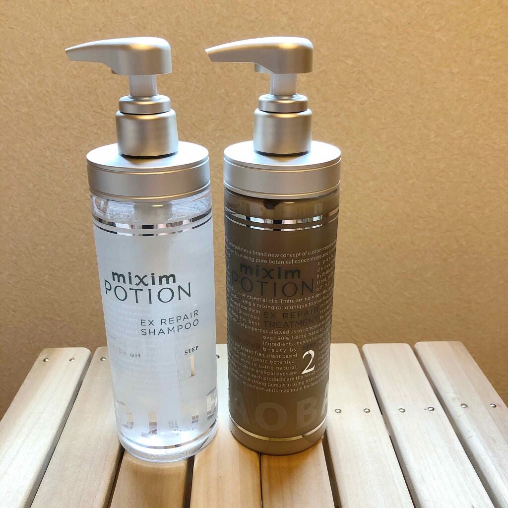 リペアシャンプー/ヘアトリートメント/mixim POTION/シャンプー・コンディショナーを使ったクチコミ(1枚目)