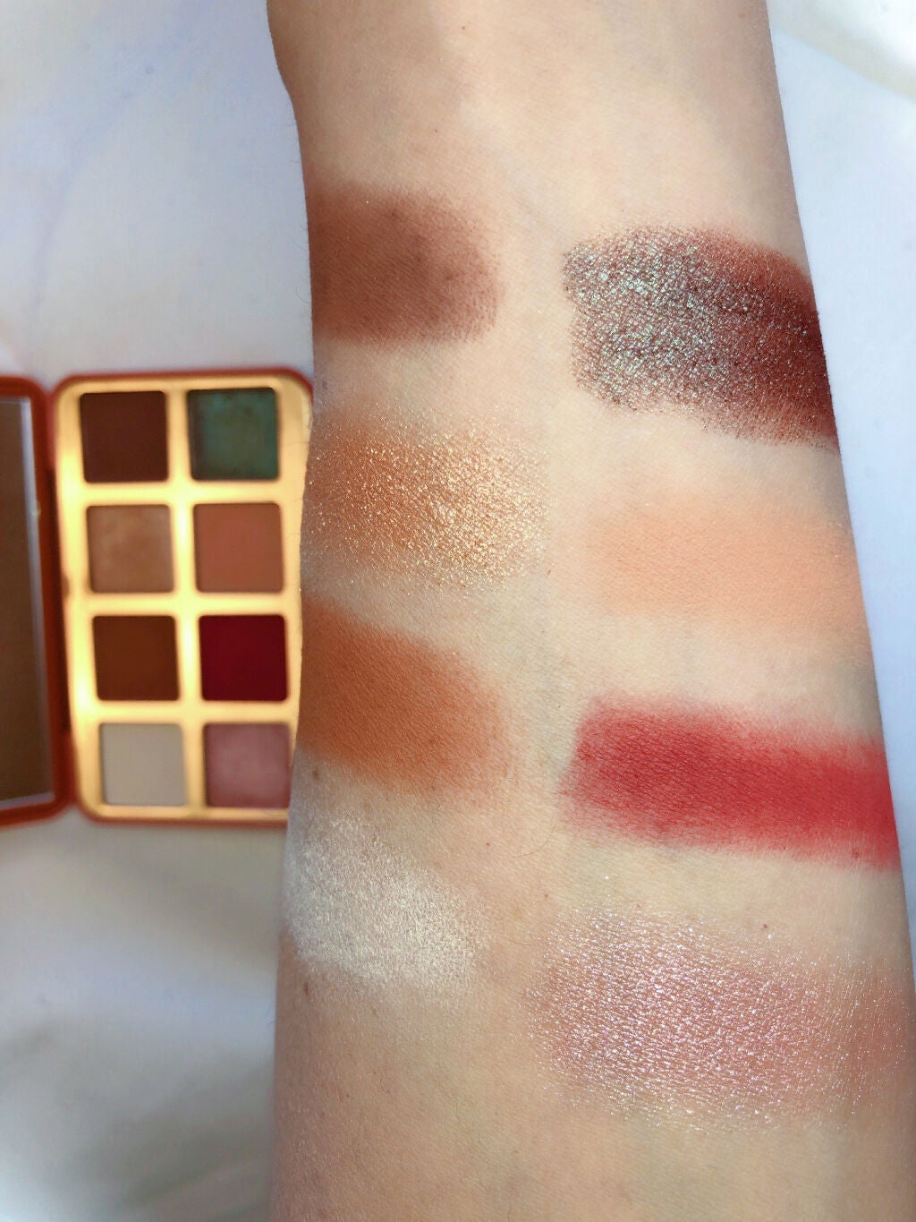 フォビドゥン フルーツケーキ ミニ アイシャドウ パレット/Too Faced/アイシャドウパレットを使ったクチコミ(8枚目)
